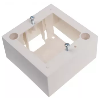 Caixa de superfície individual JAVEL para 2 módulos M45, 1M, 45x45, branca