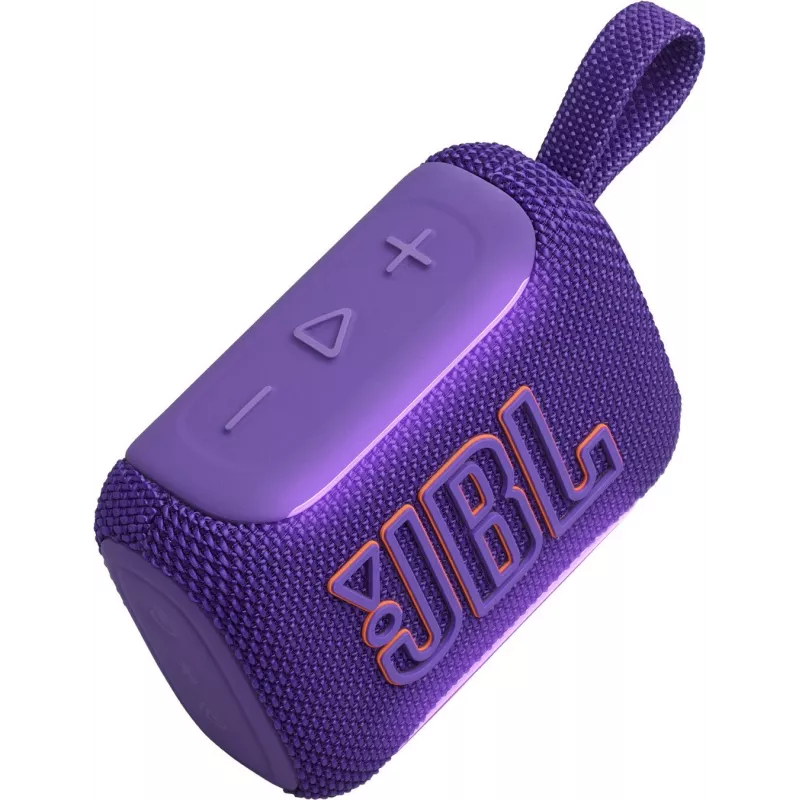 Altifalante Bluetooth ultraportátil JBL GO 5, roxo
