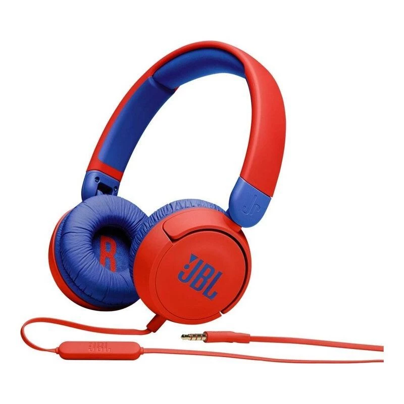 JBL JR310 Auscultadores sem fios on-ear para crianças azul vermelho