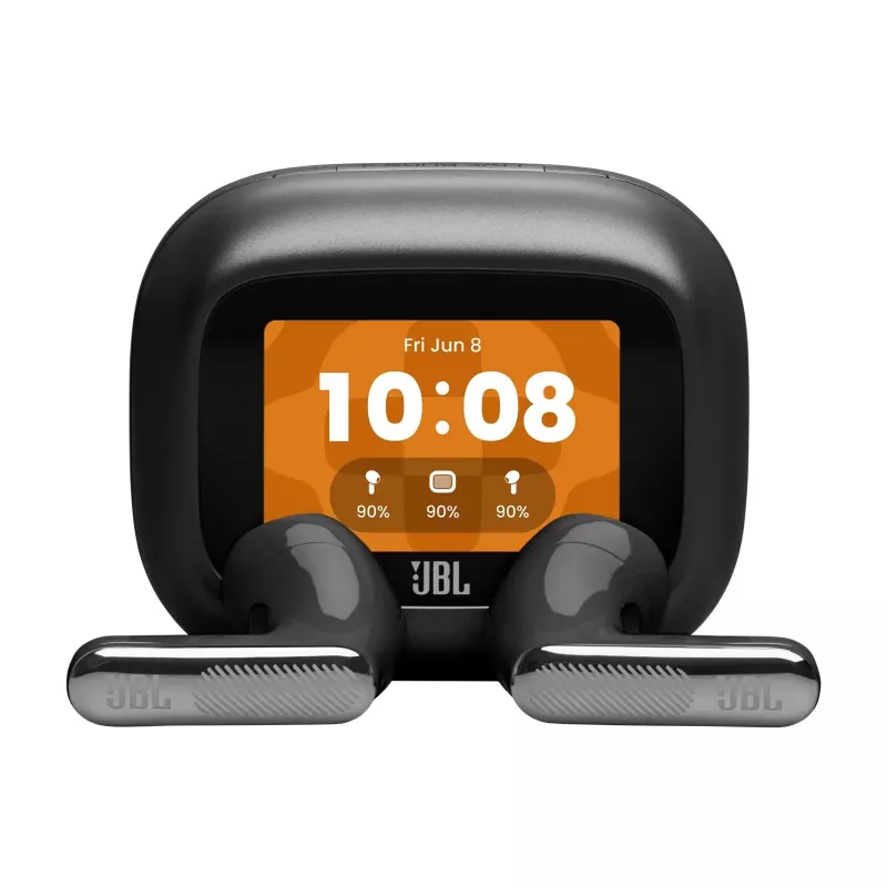 JBL LIVE Flex 4 auscultadores Bluetooth True Wireless In-Ear com cancelamento de ruído adaptativo, preto