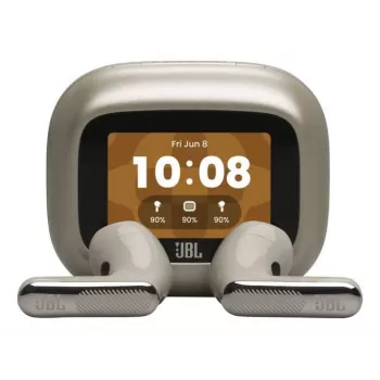 Auscultadores intra-auriculares JBL Live Flex 4 True Wireless Stereo com Bluetooth 5.3, cancelamento adaptativo de ruído, 50 horas de autonomia, IP54, som espacial, preto