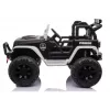 JC666 Carro de polícia elétrico para criança com luzes LED, MP3 e comando branco
