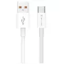 Cabo de dados e carregamento rápido PD 20W Jellico B1 USB para USB-C durável e suave 1 m branco