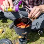 Panela de cerâmica Jetboil 1,5L - panela de campismo com FluxRing, alumínio anodizado duro, revestimento antiaderente, pegas dobráveis