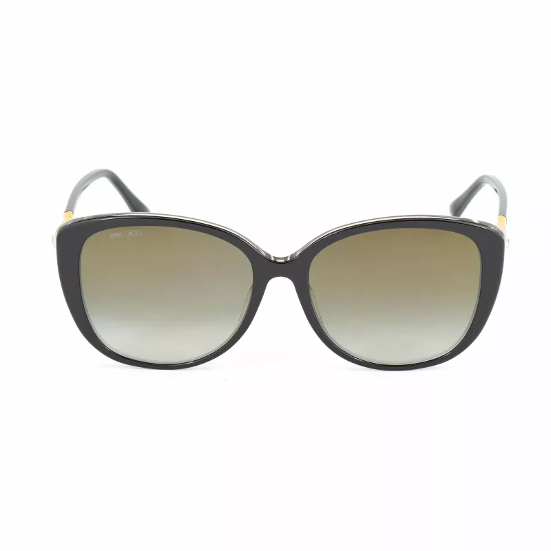 Óculos de sol de mulher JIMMY CHOO ALY-F-S-AE2 cat eye dourado castanho degradê 54/18/145 mm