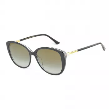 Óculos de sol de mulher JIMMY CHOO ALY-F-S-AE2 cat eye dourado castanho degradê 54/18/145 mm