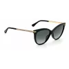 Óculos de sol JIMMY CHOO AXELLEGS8079O para mulher em forma de borboleta/olho de gato - armação preta, lentes degradê cinzentas 56/16/145 mm