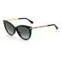 Óculos de sol JIMMY CHOO AXELLEGS8079O para mulher em forma de borboleta/olho de gato - armação preta, lentes degradê cinzentas 56/16/145 mm