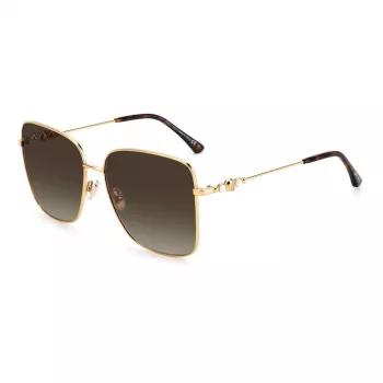 JIMMY CHOO HESTER S06JHA Óculos de sol mulher - armação de acetato preta, lentes degradê cinzentas, 59 mm
