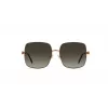 Óculos de sol de mulher JIMMY CHOO LILI-S-J7D borboleta cat-eye armação em metal dourado lentes degradê castanho 58 mm