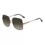 Óculos de sol de mulher JIMMY CHOO LILI-S-J7D borboleta cat-eye armação em metal dourado lentes degradê castanho 58 mm