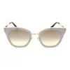 Óculos de sol de mulher JIMMY CHOO LORYS492M2FQ em forma de olho de gato Havana marrom degradê 49 mm