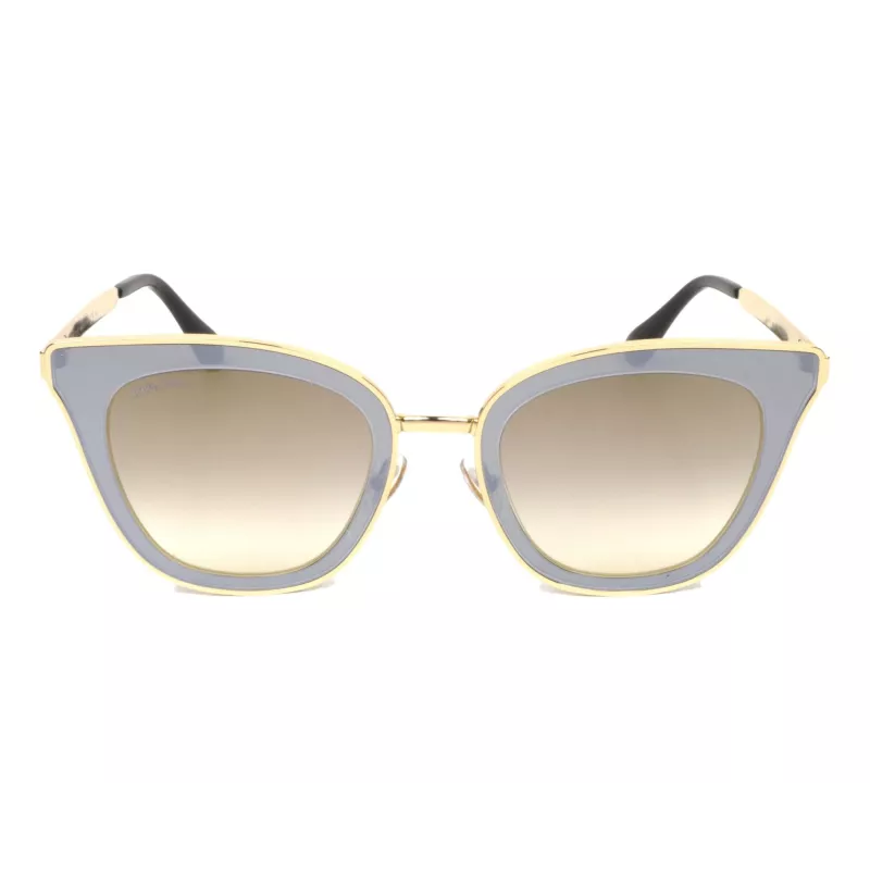 Óculos de sol de mulher JIMMY CHOO LORYS492M2FQ em forma de olho de gato Havana marrom degradê 49 mm