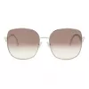 Óculos de sol de mulher JIMMY CHOO Mamie-S 3YG borboleta armação de metal dourado lentes castanhas degradê 60/17/145 mm