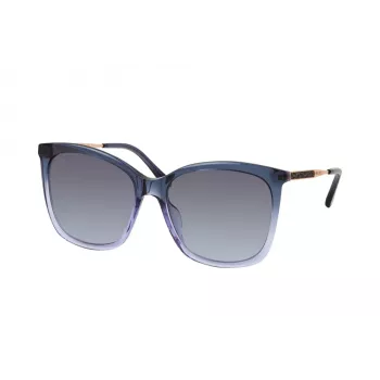 Óculos de sol JIMMY CHOO NEREA-G-S-JQ4 para mulher - armação preta, lentes cinzentas - 57/17/145 mm