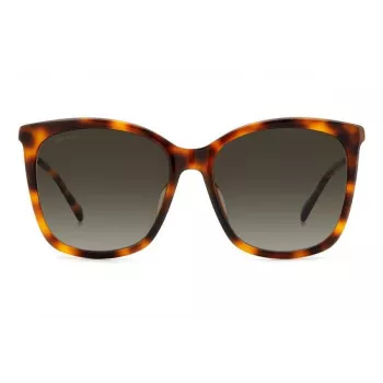 Óculos de sol JIMMY CHOO NEREA NEREAGS05LHA de mulher em forma de olho de gato acetato preto cinzento 55/20/144 mm