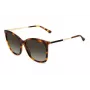 Óculos de sol JIMMY CHOO NEREA NEREAGS05LHA de mulher em forma de olho de gato acetato preto cinzento 55/20/144 mm