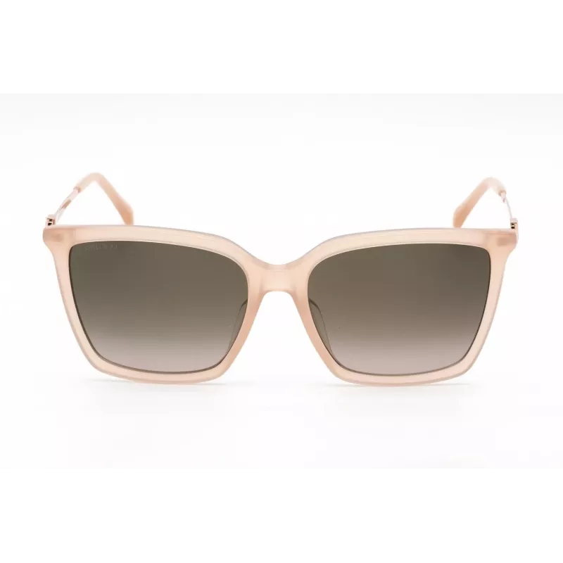Óculos de sol JIMMY CHOO TOTTA-G-S-FWM mulher - armação em acetato preta, lentes cinzentas degradê, 56 mm