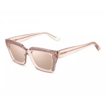 Óculos de sol de mulher JIMMY CHOO MEGS-S-FWM2S Cat-Eye Havana Castanho degradê 51mm