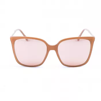 Jimmy Choo Óculos de sol de mulher Scilla F/S WM2S - armação de acetato preta em design borboleta/cat-eye com lentes cinzentas degradê - 52/15/140 mm