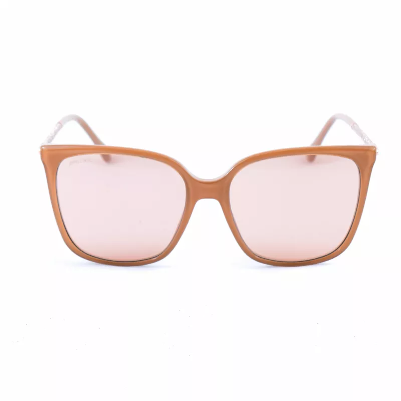 Jimmy Choo Óculos de sol de mulher Scilla F/S WM2S - armação de acetato preta em design borboleta/cat-eye com lentes cinzentas degradê - 52/15/140 mm