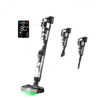 JIMMY PW11 Plus aspirador e lavador a bateria para molhado e seco, 400W, 21,6V, 40-75 min de autonomia, preto/prateado