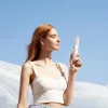 JISULIFE ventoinha de mão 8 Plus White - 5000mAh, USB-C, 46h de autonomia, ecrã LED, powerbank