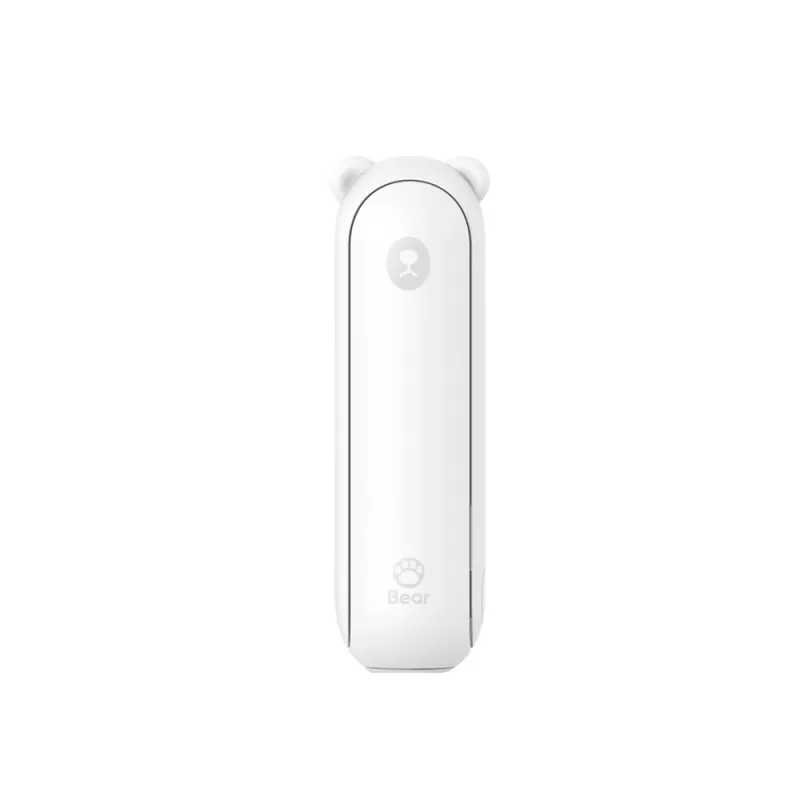 JISULIFE ventoinha de mão 8 Plus White - 5000mAh, USB-C, 46h de autonomia, ecrã LED, powerbank