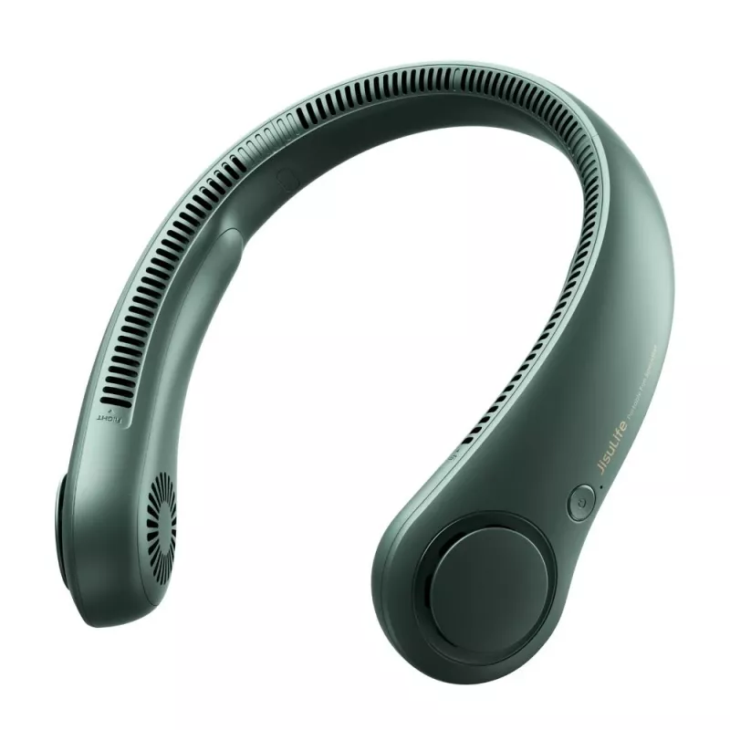 JISULIFE Ventilador de Pescoço 3 Verde Escuro