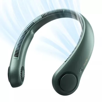 JISULIFE Ventilador de Pescoço 3 Verde Escuro