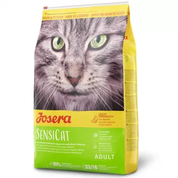 JOSERA SensiCat Alimento seco para gatos com digestão sensível, aves, 400g