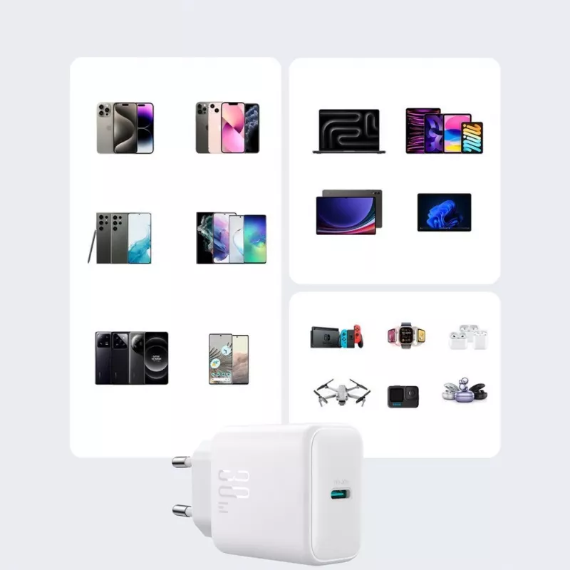 Power bank JOYROOM 10000mAh 22,5W USB-C com cabo integrado