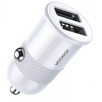 Joyroom 3.1A Carregador de carro inteligente de porta dupla Branco (C-A06 White)