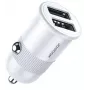 Joyroom 3.1A Carregador de carro inteligente de porta dupla Branco (C-A06 White)