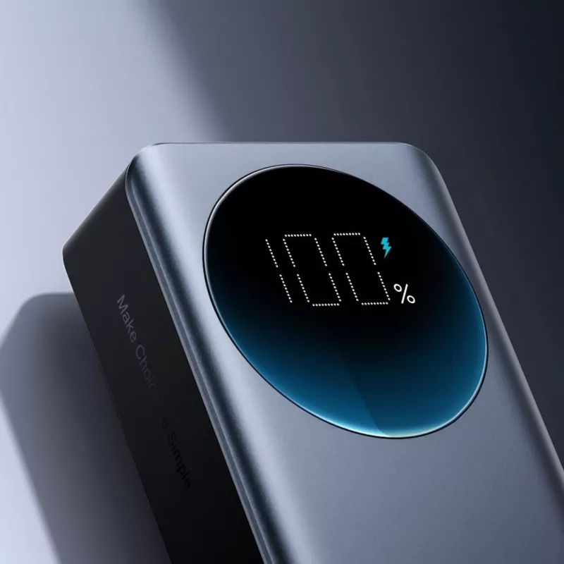 JOYROOM power bank 30000mAh 65W com ecrã digital (JR-PBF05) - preto