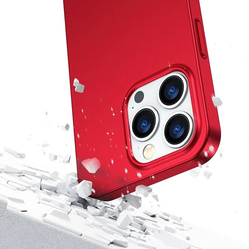 Capa integral Joyroom 360 frente e verso para iPhone 13 Pro Max + película protetora de vidro temperado vermelha (JR-BP928 vermelho)