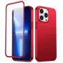 Capa integral Joyroom 360 frente e verso para iPhone 13 Pro Max + película protetora de vidro temperado vermelha (JR-BP928 vermelho)