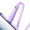 Cabo 3em1 JOYROOM USB para USB-C/Lightning/Micro USB 3,5A, 1m (roxo)