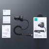 Carregador de automóvel rápido 4em1 Joyroom PD QC3.0 AFC FCP com cabo Lightning 1,6m 57W preto