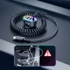 Carregador de automóvel rápido 4em1 Joyroom PD QC3.0 AFC FCP com cabo Lightning 1,6m 57W preto