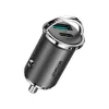 Carregador de carro USB JOYROOM 45W com USB-C e USB-A, Power Delivery, Quick Charge 3.0, AFC, SCP, cinzento (C-A35)