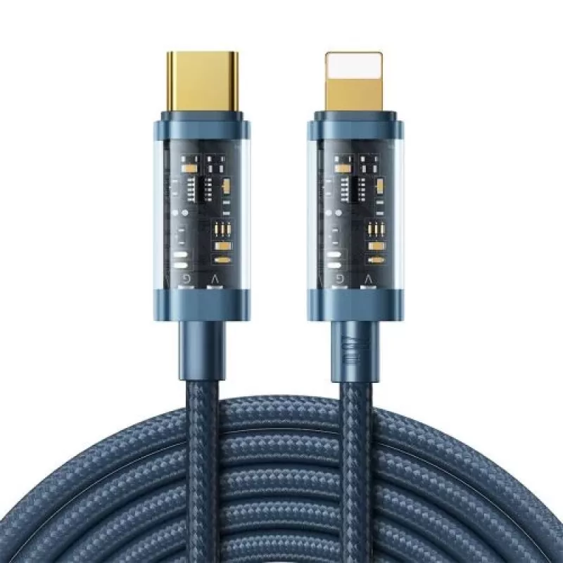 Joyroom Série A10 Cabo de carregamento rápido USB-C para Lightning PD 20W, 2 m, azul (S-CL020A20)