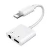 Adaptador Joyroom Lightning para Lightning/3.5mm mini-jack, 0,12 m, Branco (S-Y104)