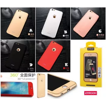 Capa de plástico Joyroom 360° JR-BP207 para Apple iPhone 7 vermelho
