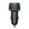 Joyroom carregador de automóvel U+C, QC 3.0, PD, 60W, RGB, preto (JR-CCN01)