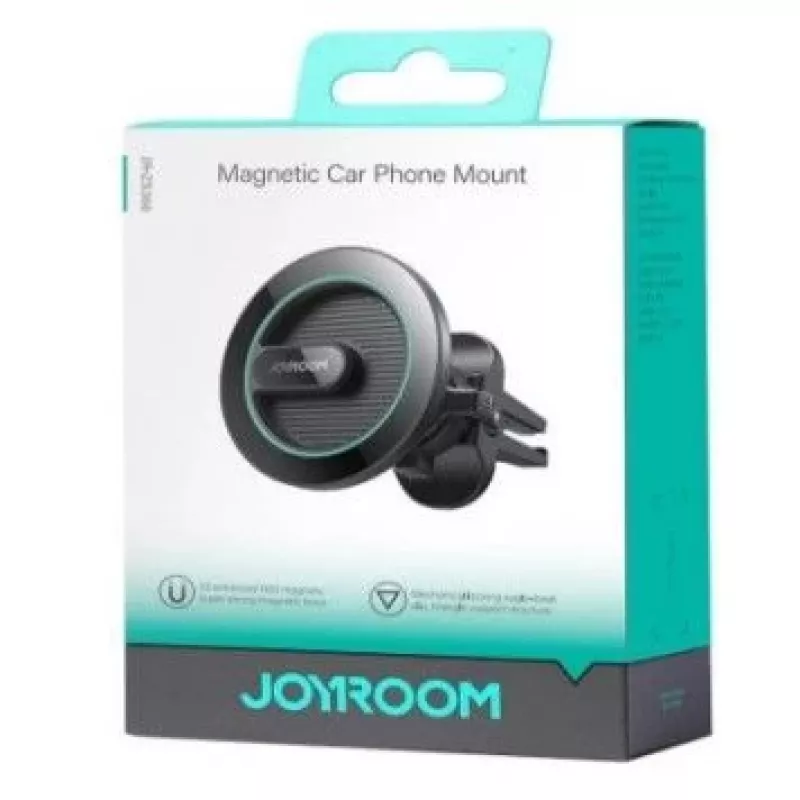 Joyroom Suporte magnético de telemóvel para grelhas de ventilação de automóvel preto