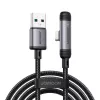 Cabo USB-A para USB-C de 90 graus Joyroom EnjoyX Series A56, 3A, 480 Mbps, 1,2 m, preto (S-A56)