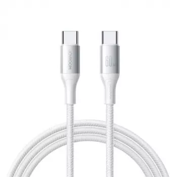 JOYROOM Flash Series Cabo USB-C para USB-C A28, 60W, 480 Mbps, 2m, branco (S-A28-CCW2)