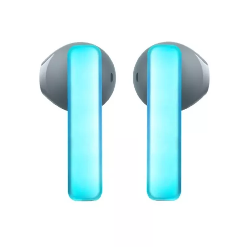 Joyroom IceLens Series auriculares True Wireless com luzes LED, Bluetooth 5.3, TWS, AAC, SBC, preto (JR-TC1-BLK)