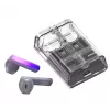 Joyroom IceLens Series auriculares True Wireless com luzes LED, Bluetooth 5.3, TWS, AAC, SBC, preto (JR-TC1-BLK)